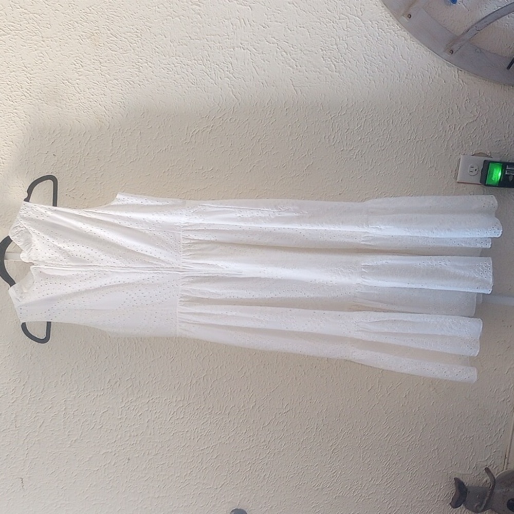 Lilly Pulitzer White Ruffle Midi Dress, EUC - Picture 6 of 7